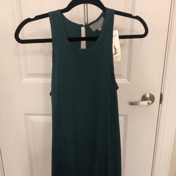 *NWOT* High-Low Green & Black Dress - Picture 6 of 8